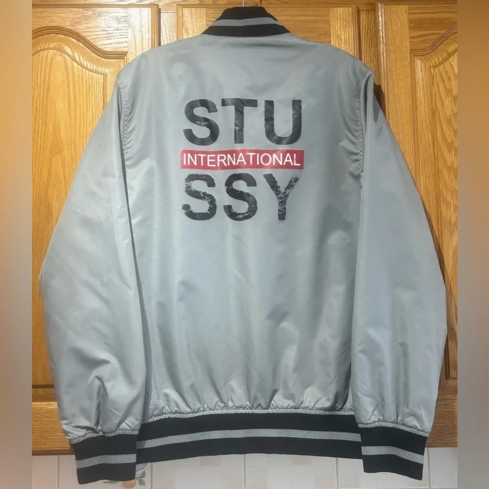 Vintage Y2K Stussy International Bomber Jacket Men’s Medium - Picture 8 of 12